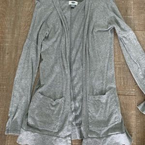 Gray old navy cardigan